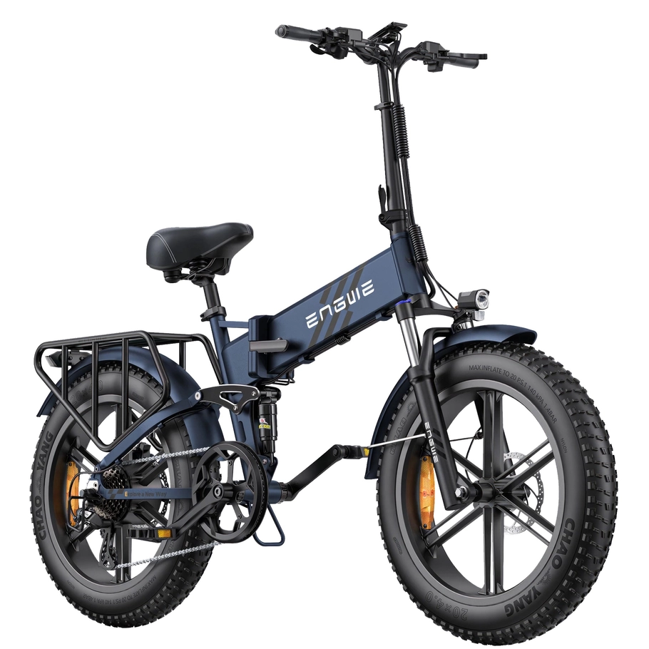 ENGWE Engine Pro 2.0 Foldable Electric Bike | All-Terrain E-Bike Adventure | 1200W Peak Power | 28mph Top Speed | 68mi Long Range | Compact Portable Design | Powerful Off-Road Capabilities