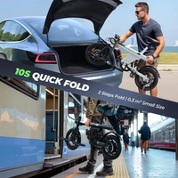 isinwheel CityGlide U1 Foldable Electric Bike - 500W Power | 7.8Ah Battery | 20mph Speed | 28mi Range