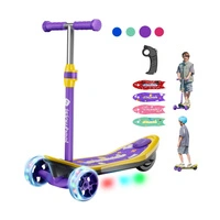 Isinwheel Mini Spider Electric Scooter - 100W Power | 4.5Ah Battery | 6.2mph Speed | 9mi Range | Ride/Remote Skateboard | Kids Scooter