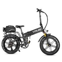 Vitilan I7 Pro 2.0 Foldable Electric Bike - 750W Power | 20Ah Battery | 28mph Speed | 65mi Range
