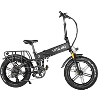 Vitilan I7 Pro 3.0 Foldable Electric Bike - 1200W Power | 20Ah Battery | 28mph Speed | 65mi Range