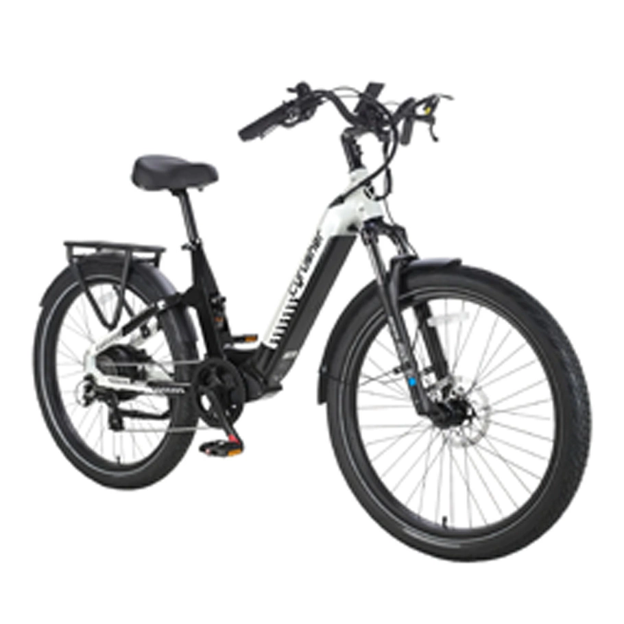 Cyrusher Sprint Electric City Bike - 1400W Power | 15Ah Battery | 28mph Speed | 59mi Range | Step-Thru
