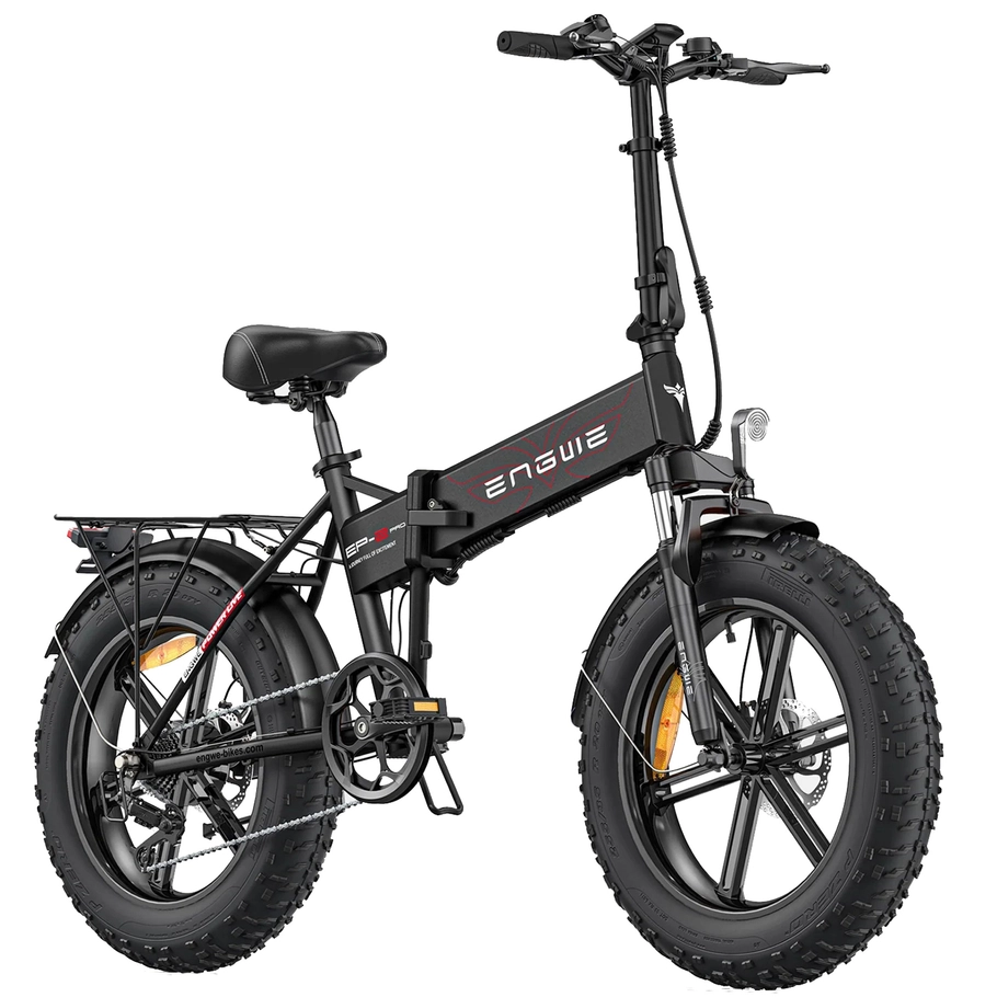 ENGWE EP-2 PRO Foldable Electric Bike | Long-Range Urban Commuter | 28mph Top Speed | 75mi Pas Mode Range | Portable E-Bike Design | All-Terrain Fat Tire Bicycle