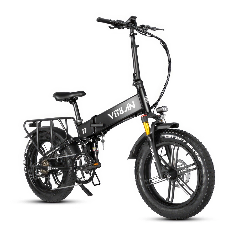 Vitilan I7 Pro Foldable Electric Bike - 750W Power | 20Ah Battery | 28mph Speed | 55mi Range