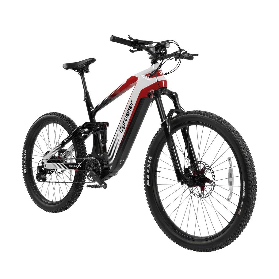 Cyrusher Cyclone X Electric Bike - 1000W Power | 15Ah Battery | 28mph Speed | 50mi Range | Carbon Fiber Bike