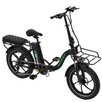 HITWAY BK6SL1 Foldable Electric Bike - 250W Power | 15.6Ah Battery | 15.5mph Speed | 93mi Range | 20-Inch