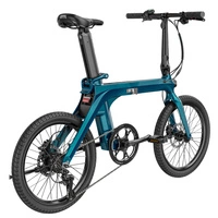 Fiido X Classic Foldable Electric Bike - 250W Power | 11.6Ah Battery | 15.5mph Speed | 81mi Range | Flat Handlebar