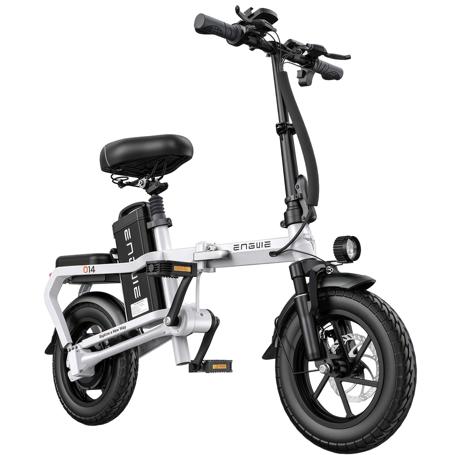 ENGWE O14 Foldable Electric Bike | 400W Motor | 15.5mph Top Speed | 51mi Long Range | Portable Design for City Travel | Pedal Assist and Throttle Modes