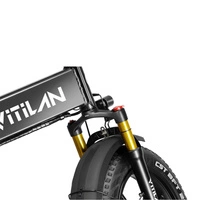 Vitilan I7 Pro 3.0 Foldable Electric Bike - 1200W Power | 20Ah Battery | 28mph Speed | 65mi Range