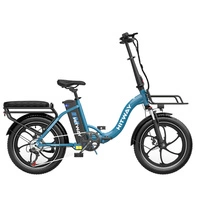 HITWAY BK6SL1 Foldable Electric Bike - 250W Power | 15.6Ah Battery | 15.5mph Speed | 93mi Range | 20-Inch