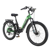 Cyrusher Sprint Electric City Bike - 1400W Power | 15Ah Battery | 28mph Speed | 59mi Range | Step-Thru