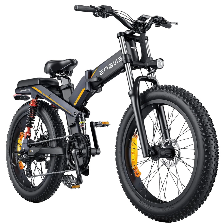 ENGWE X24 Foldable Electric Bike - 1200W Power | 29.2Ah Battery | 31mph Speed | 93mi Range