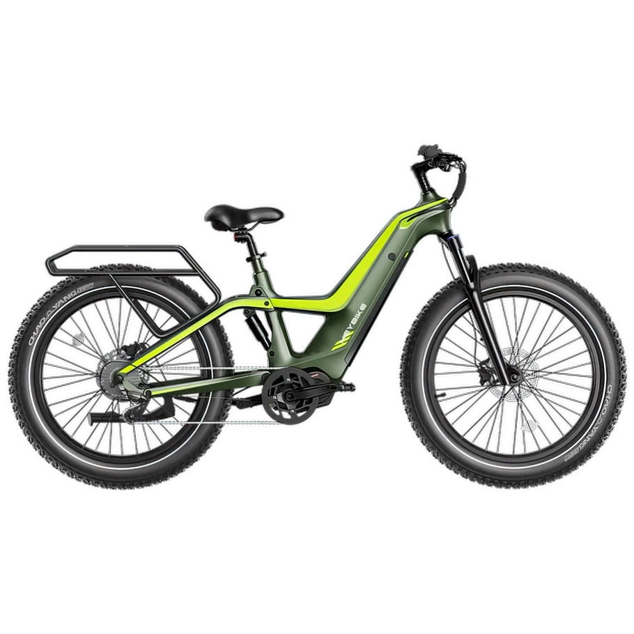 Heybike Hero Electric Bike - 1400W Power | 18Ah Battery | 35mph Speed | 60mi Range | Carbon Fiber Ebike | High-Step