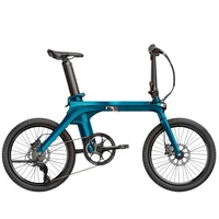 Fiido X Classic Foldable Electric Bike - 250W Power | 11.6Ah Battery | 15.5mph Speed | 81mi Range | Flat Handlebar
