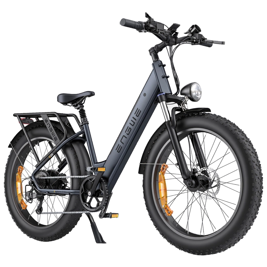 ENGWE E26 Electric Bike | All-Terrain Dual Suspension E-Bike | 250W Motor | Off-Road Adventure Rider | 15mph Top Speed | 87mi Long Range | Comfortable Mountain Cruiser | Versatile Commuter