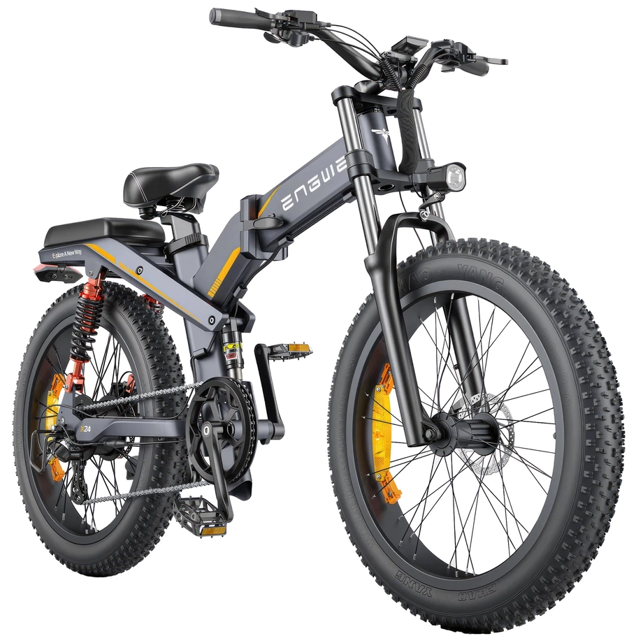 ENGWE X24 Foldable Electric Bike - 1000W / 29.2Ah / 93mi [150km] Range / 31mph [50kph] Speed