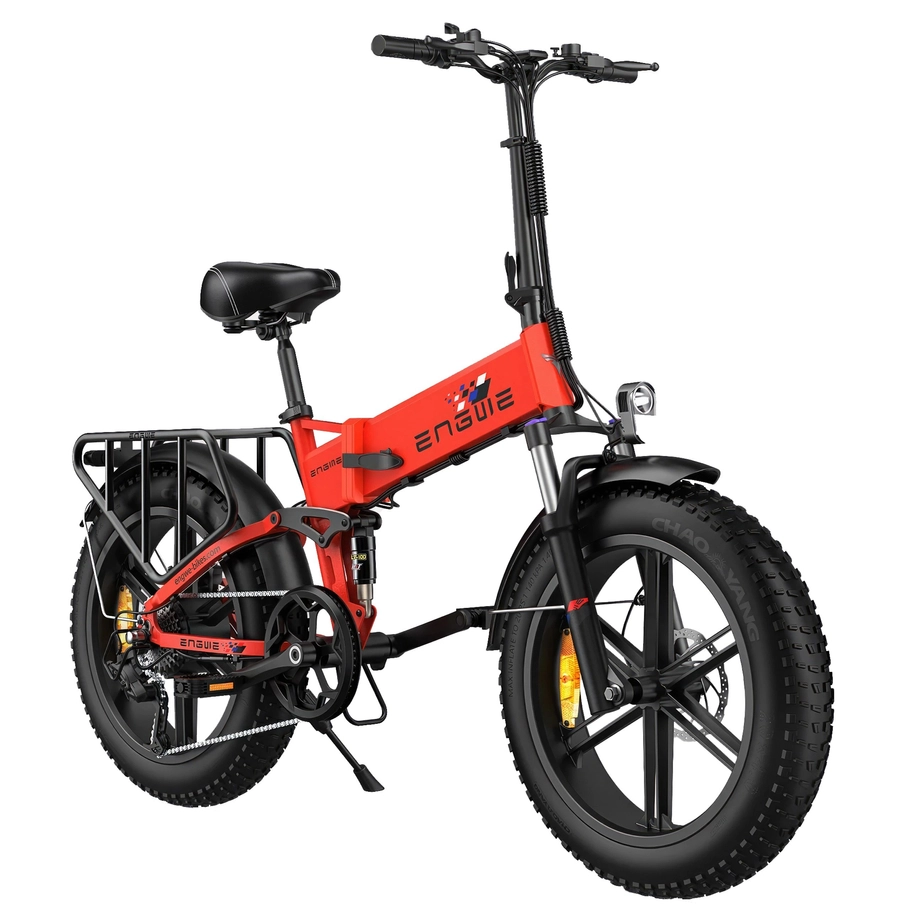 ENGWE Engine X Foldable Electric Bike | Versatile Urban Commuter | 15.5mph Top Speed | 75mi Extended Range | Compact Folding Design | All-Terrain Fat Tire E-Bike