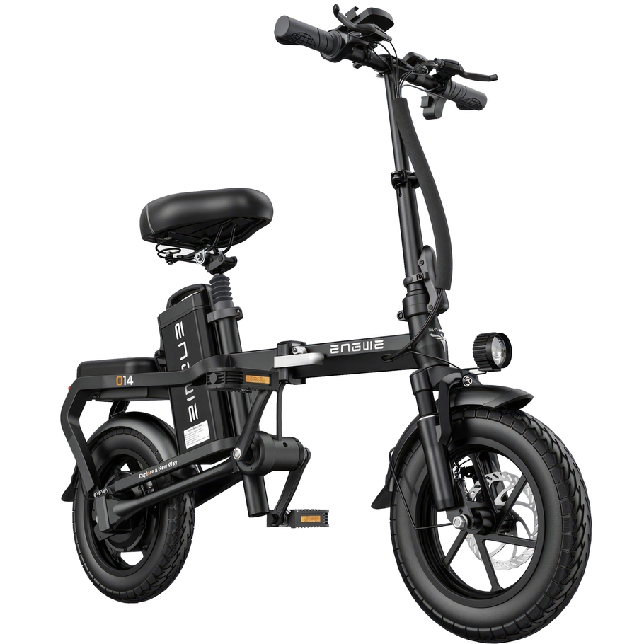 ENGWE O14 Foldable Electric Bike | 400W Motor | 15.5mph Top Speed | 51mi Long Range | Portable Design for City Travel | Pedal Assist and Throttle Modes