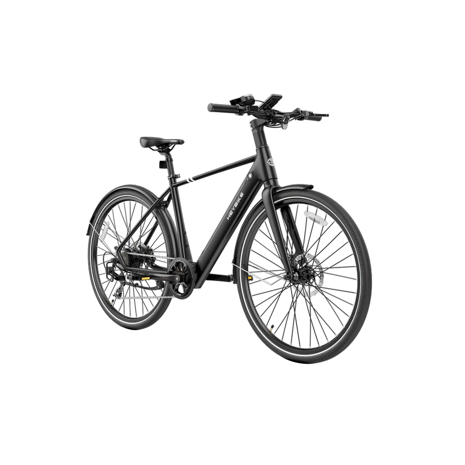 Heybike EC1 Electric Bike | High-Frame Urban Commuter | 250W Motor | 62mi Range | Shimano 7-Speed | Versatile City E-Bike