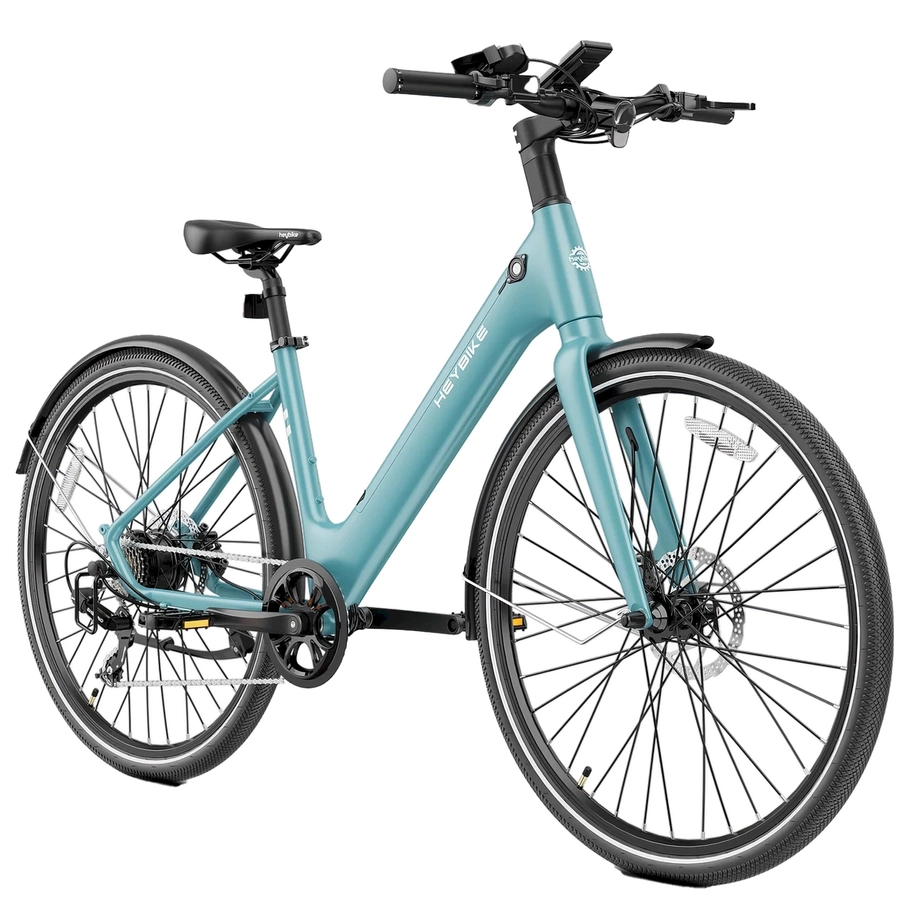 Heybike EC1 Step-Through Electric Bike | Urban Commuter Solution | 250W (350W Peak) Power | 15.5mph Speed | 10Ah Battery | 62mi Range | Step-Through Design | Modern City Transport