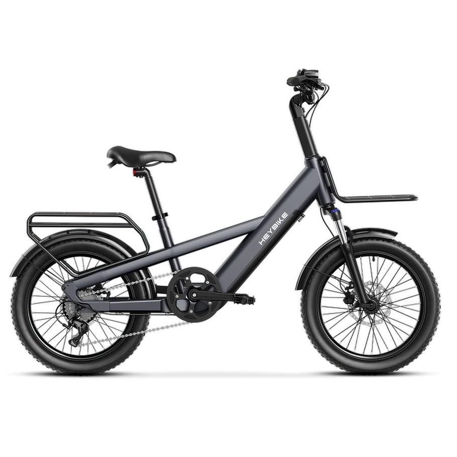 Heybike EC Compact Sport Electric Bike - 250W Power | 13Ah Battery | 15.5mph Speed | 68mi Range