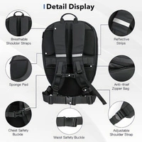 LED Smart Backpack with Programmable Display Waterproof Hard Shell Daypack for Men and Women