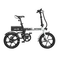 Hitway BK35S Foldable Electric Bike - 250W Power | 9Ah Battery | 15.5mph Speed | 44mi Range | 16-Inch