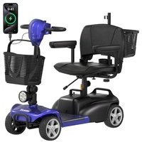 isinwheel X02 Pro Electric Mobility Scooter - 250W Power | 20Ah Battery | 6mph Speed | 20mi Range