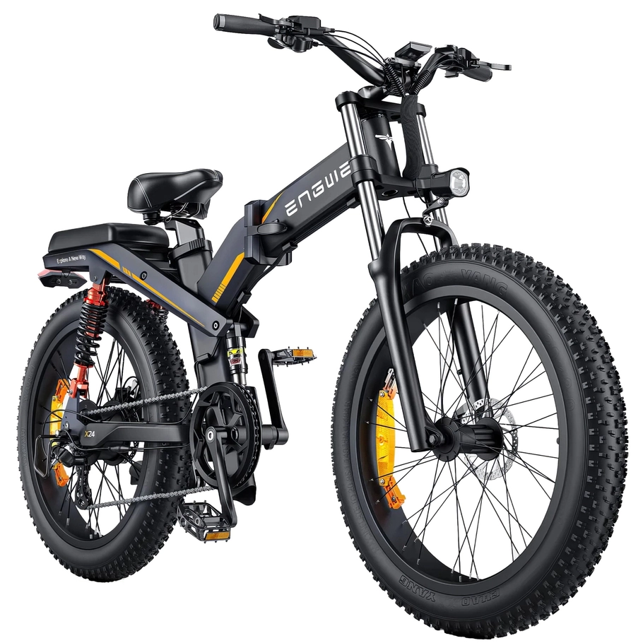 ENGWE X24 Foldable Electric Bike - 1000W / 29.2Ah / 93mi [150km] Range / 31mph [50kph] Speed