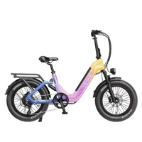 Heybike Ranger 3.0 Pro Foldable Electric Bike - 1200W Power | 15Ah Battery | 28mph Speed | 90mi Range | Limited Miami Sunset