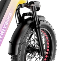 Heybike Ranger 3.0 Pro Foldable Electric Bike - 1200W Power | 15Ah Battery | 28mph Speed | 90mi Range | Limited Miami Sunset