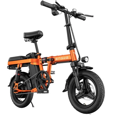ENGWE T14 Foldable Electric Bike - 350W Power | 10Ah Battery | 30mph Speed | 50mi Range