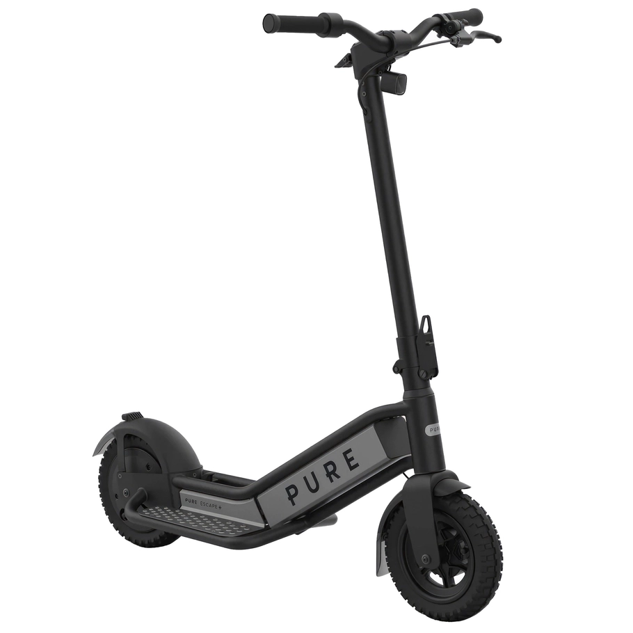 Pure Escape+ Electric Scooter | Urban Commuter Solution | 500W (710W Peak) Power | 15.5mph Speed | 12Ah Battery | 31mi Range | Enhanced Model | Modern Personal Transport