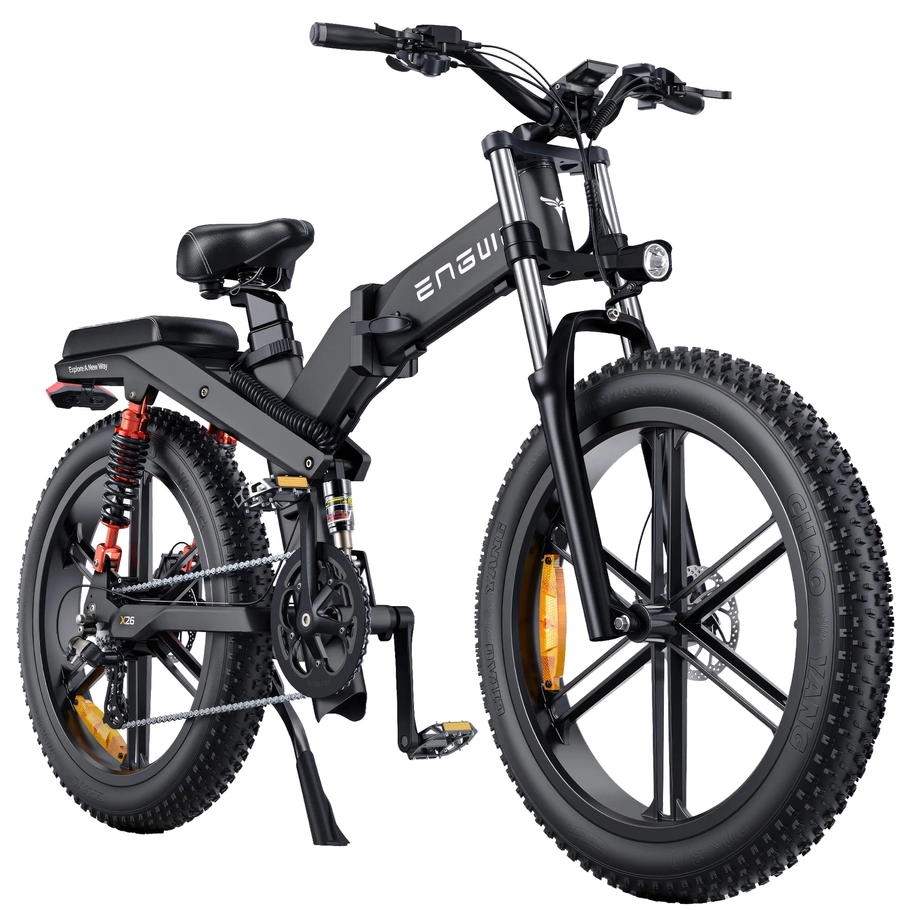 ENGWE X26 Foldable Electric Mountain Bike - 1000W / 19.2Ah / 93mi Range / 31mph Speed