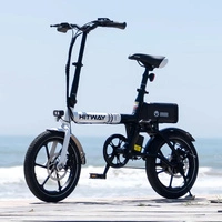 Hitway BK35S Foldable Electric Bike - 250W Power | 9Ah Battery | 15.5mph Speed | 44mi Range | 16-Inch