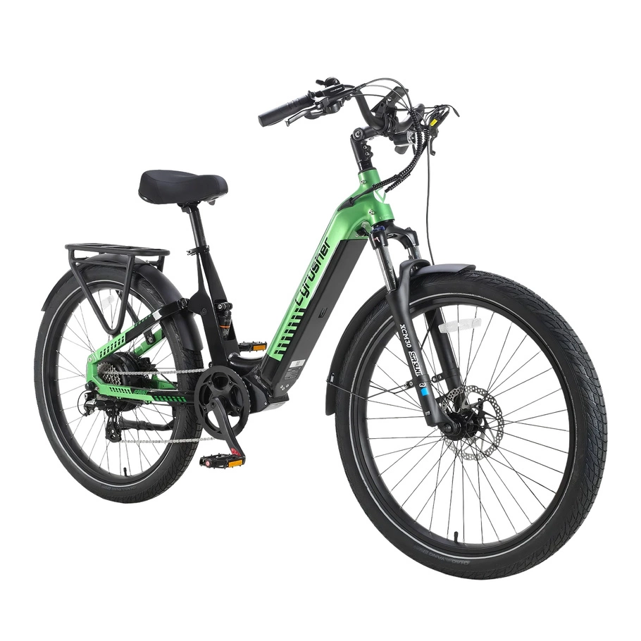 Cyrusher Sprint Electric City Bike - 1400W Power | 15Ah Battery | 28mph Speed | 59mi Range | Step-Thru