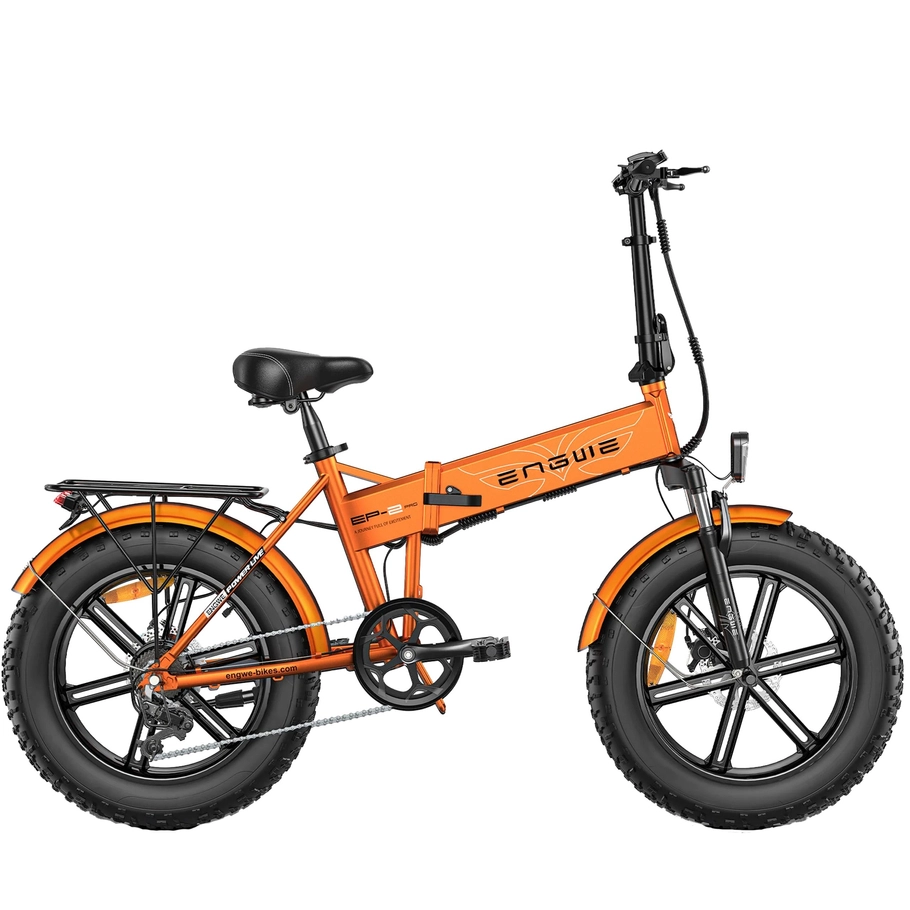 ENGWE EP-2 PRO Foldable Electric Bike | Long-Range Urban Commuter | 28mph Top Speed | 75mi Pas Mode Range | Portable E-Bike Design | All-Terrain Fat Tire Bicycle