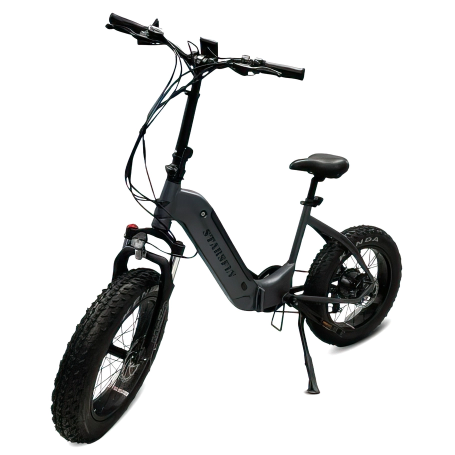 Starsfly TDL 6151 Step-Through Electric Bike | Urban Commuter Solution | 500W (750W Peak) Power | 21mph Speed | 13Ah Battery | 37mi Range | Foldable Fat Tire | Modern Personal Transport