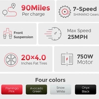 ENGWE L20 Step-Through Electric Bike - 750W Power | 13Ah Battery | 25mph Speed | 90mi Range