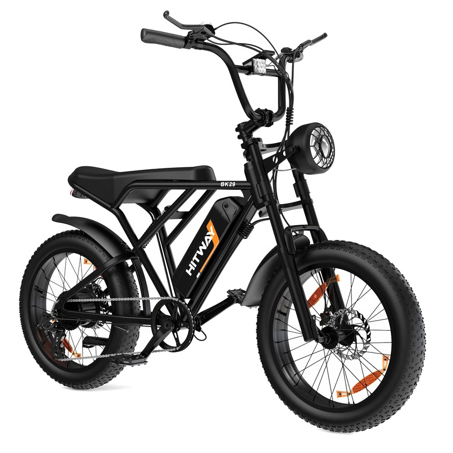  HITWAY BK29 Foldable Electric Bike - 250W Power | 15Ah Battery | 15.5mph Speed | 50mi Range | 20-inches |  4.0 Fat Tire