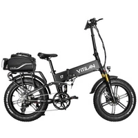 Vitilan I7 Pro 2.0 Foldable Electric Bike - 750W Power | 16Ah Battery | 28mph Speed | 55mi Range