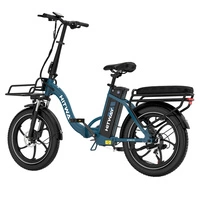 HITWAY BK6SL1 Foldable Electric Bike - 250W Power | 15.6Ah Battery | 15.5mph Speed | 93mi Range | 20-Inch