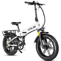 Vitilan I7 Pro 2.0 Foldable Electric Bike - 750W Power | 20Ah Battery | 28mph Speed | 65mi Range