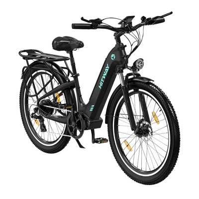 HITWAY BK16 Electric Bike - 250W Power | 18Ah Battery | 15.5mph Speed | 93mi Range | 26-inches