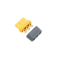 Amass MR60 Female Connector | High-Current Electronic Component | Gold-Plated RC Battery Plug | Low-Resistance Power Connection | Compatible with Various RC Models