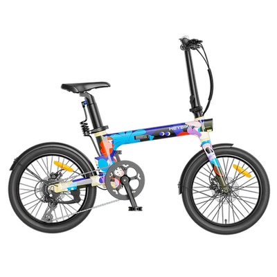 Heybike Helio F Foldable Electric Bike - 250W Power | 10Ah Battery | 15.5mph Speed | 75mi Range | Artists Limited Edition