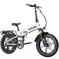 Vitilan I7 Pro 3.0 Foldable Electric Bike - 1200W Power | 20Ah Battery | 28mph Speed | 65mi Range