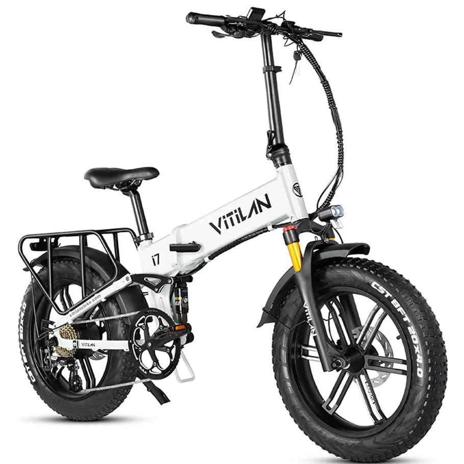 Vitilan I7 Pro 2.0 Foldable Electric Bike - 750W Power | 20Ah Battery | 28mph Speed | 65mi Range