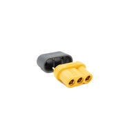 Amass MR60 Female Connector | High-Current Electronic Component | Gold-Plated RC Battery Plug | Low-Resistance Power Connection | Compatible with Various RC Models