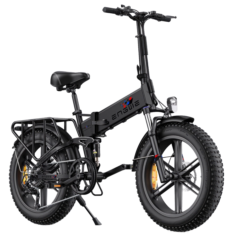 ENGWE Engine X Foldable Electric Bike | Versatile Urban Commuter | 15.5mph Top Speed | 75mi Extended Range | Compact Folding Design | All-Terrain Fat Tire E-Bike